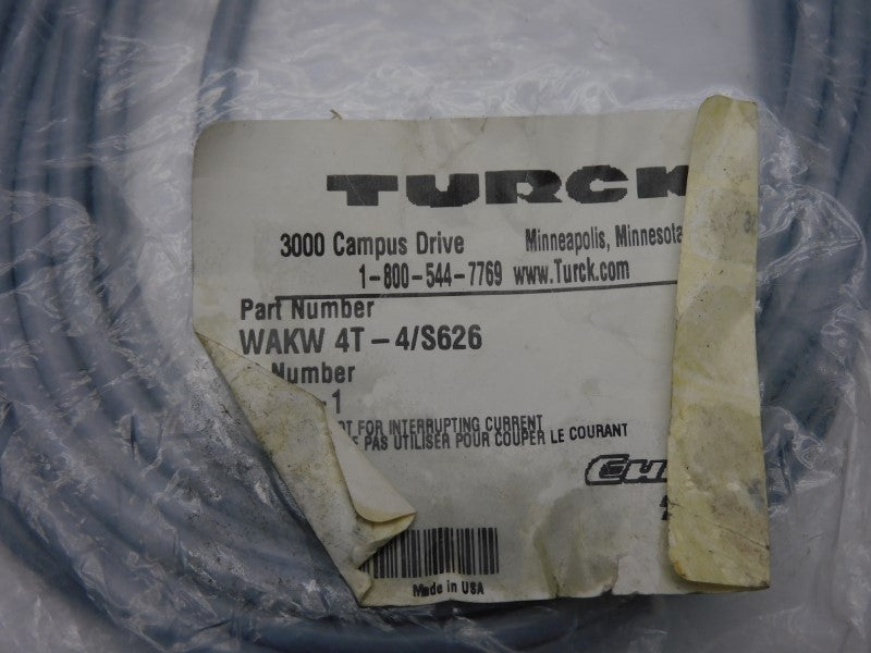 TURCK WAKW4T-4/S626 U3204-1 250V 4A NSMP