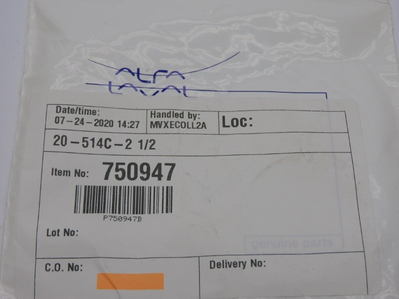 ALFA LAVAL 20-514C-2-1/2 750947 (PKG OF 2) NSMP