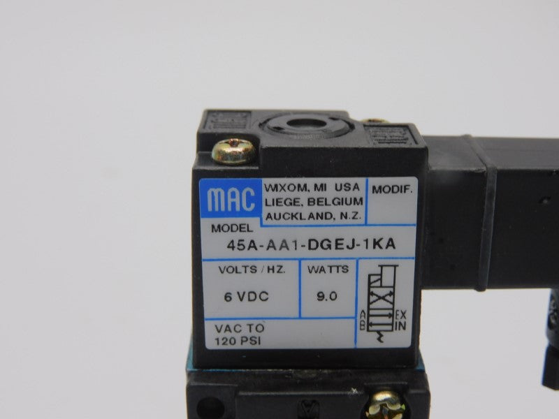 MAC 45A-AA1-DGEJ-1KA 6VDC 120PSI NSNP
