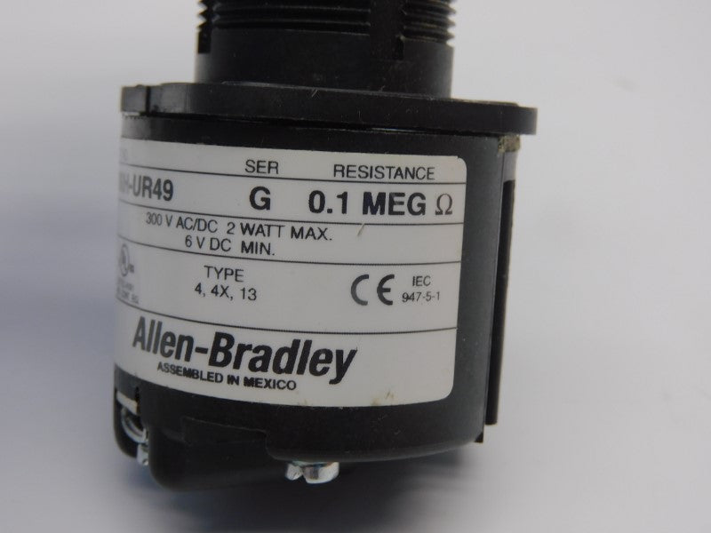 ALLEN BRADLEY 800H-UR49 SER. G 300VAC/DC UNMP