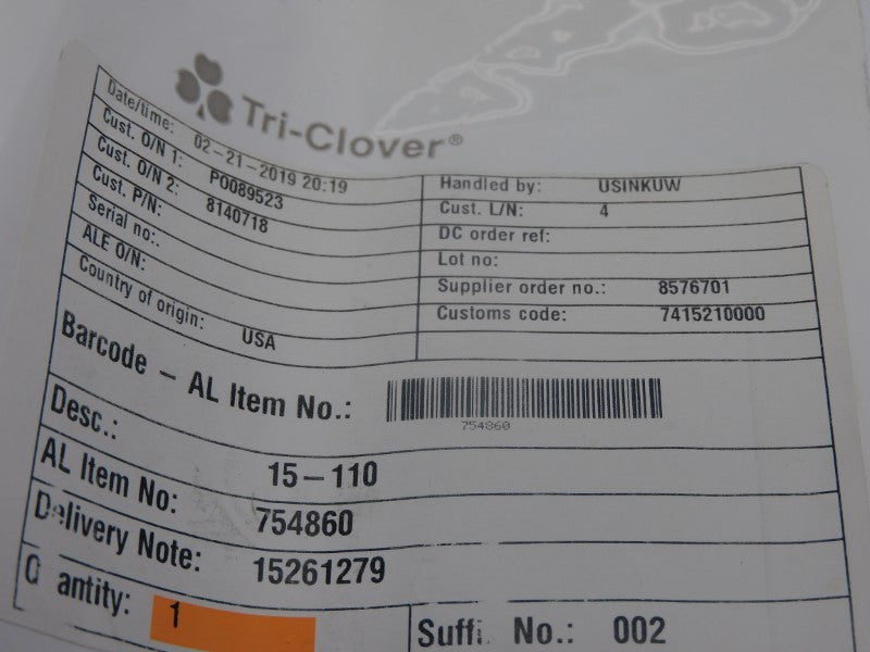 TRI-CLOVER 754860 NSMP