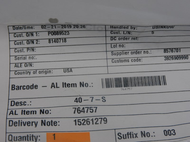 ALFA LAVAL 764757 NSMP