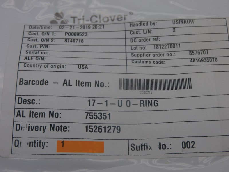 TRI-CLOVER 755351 NSMP