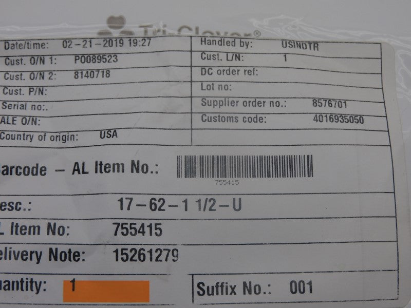 TRI-CLOVER 755415 NSMP