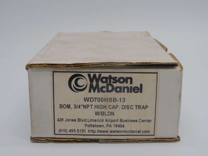 WATSON MCDANIEL WD700HSB-13 600PSI 3/4" NSMP