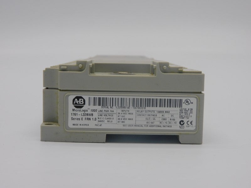 ALLEN BRADLEY 1761-L32BWB SER. E F/W 1.0 30.0VDC (NO DOORS) UNMP