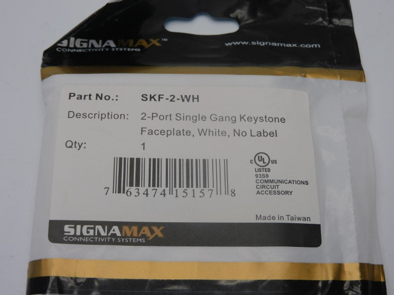 SIGNAMAX SKF-2-WH NSMP