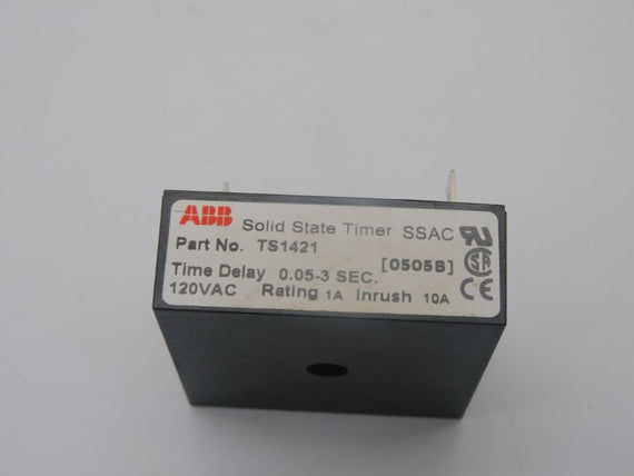 ABB TS1421 120VAC 10A 1A 0.05-3S NSMP
