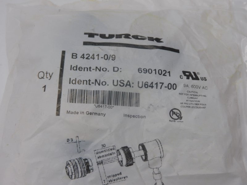 TURCK B4241-0/9 6901021 600VAC 9A NSMP