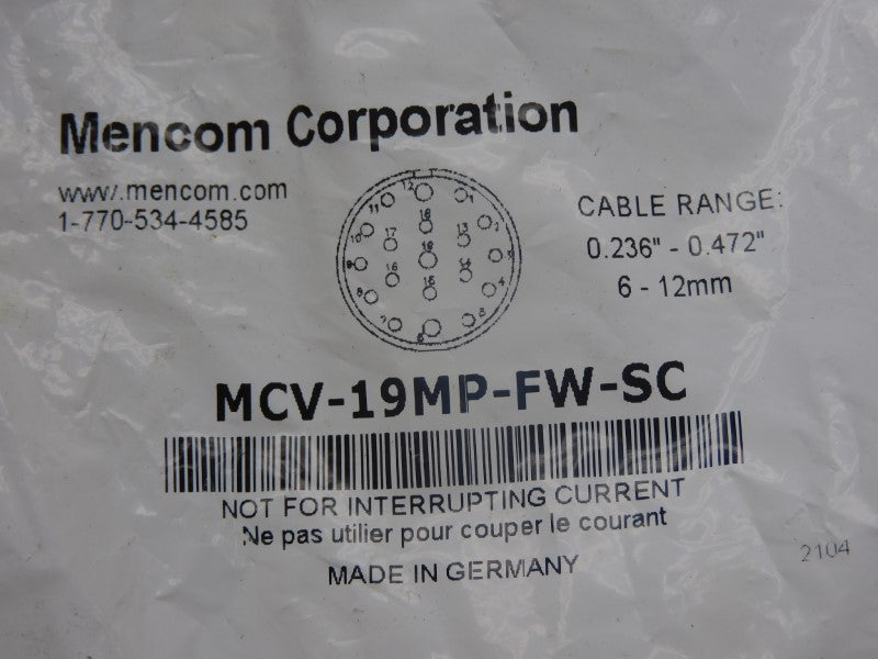 MENCOM CORP. MCV-19MP-FW-SC NSMP