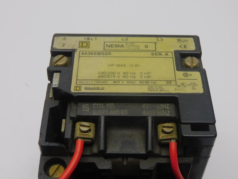 SQUARE D 8536SBG2S SER. A 440/480V (AS PICTURED) UNMP