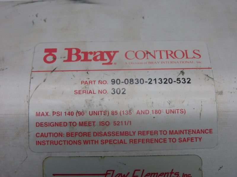 BRAY CONTROLS 90-0830-21320-532 140PSI (AS PICTURED) UNMP
