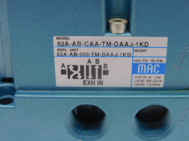 MAC 82A-AB-CAA-TM-DAAJ-1KD 110/120V 160PSI NSNP