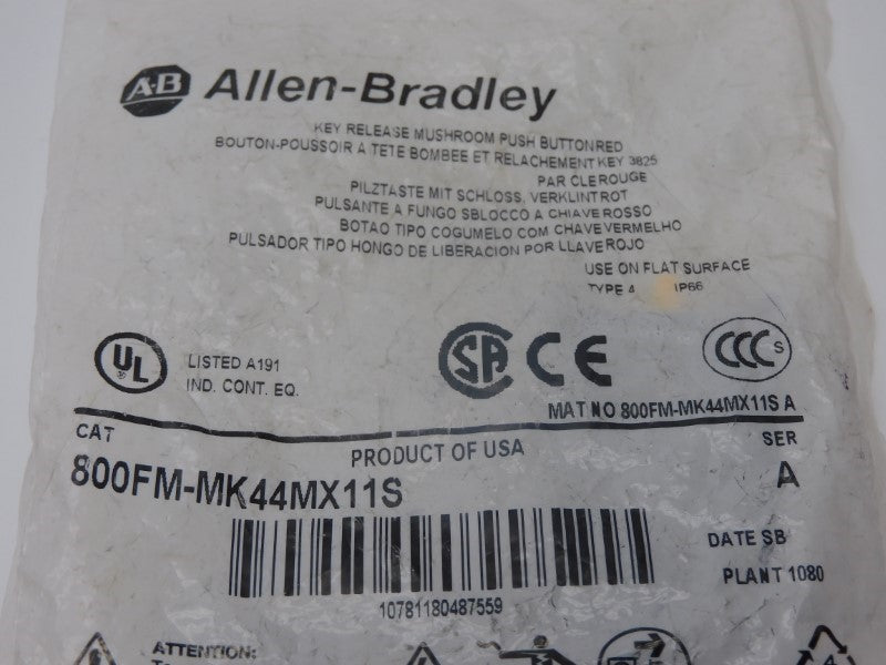 ALLEN BRADLEY 800FM-MK44MX11S SER. A NSMP