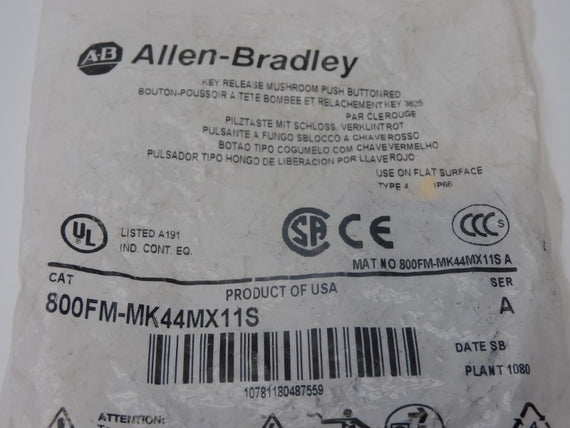 ALLEN BRADLEY 800FM-MK44MX11S SER. A NSMP