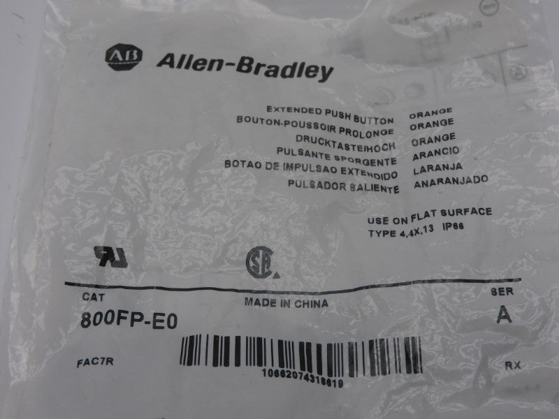 ALLEN BRADLEY 800FP-E0 SER. A NSMP