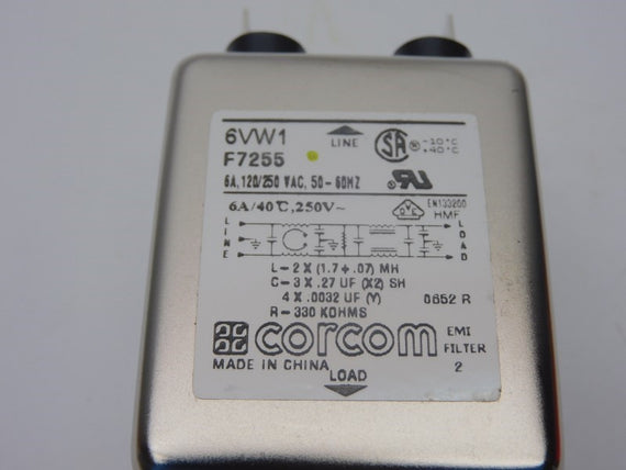 CORCOM 6VW1 120/250VAC 6A NSNP