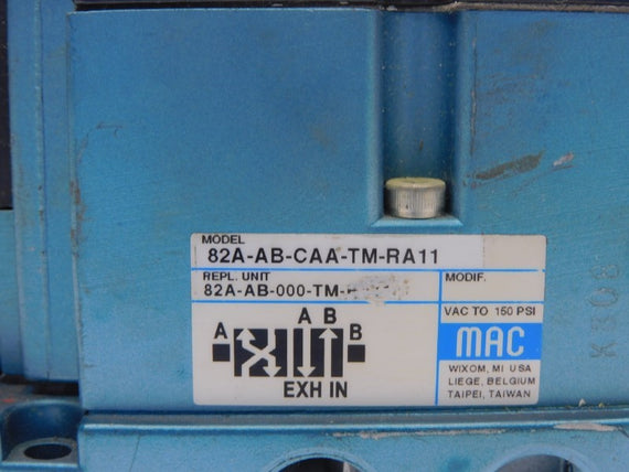 MAC 82A-AB-CAA-TM-RA11 110/120V 150PSI UNMP