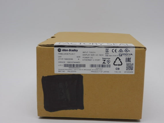 ALLEN BRADLEY 2711P-T4W22D8S SER. B VER. 03 DATE: 2019 NSFS