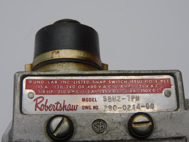 ROBERTSHAW SBH2-7PN 480VAC 15A UNMP