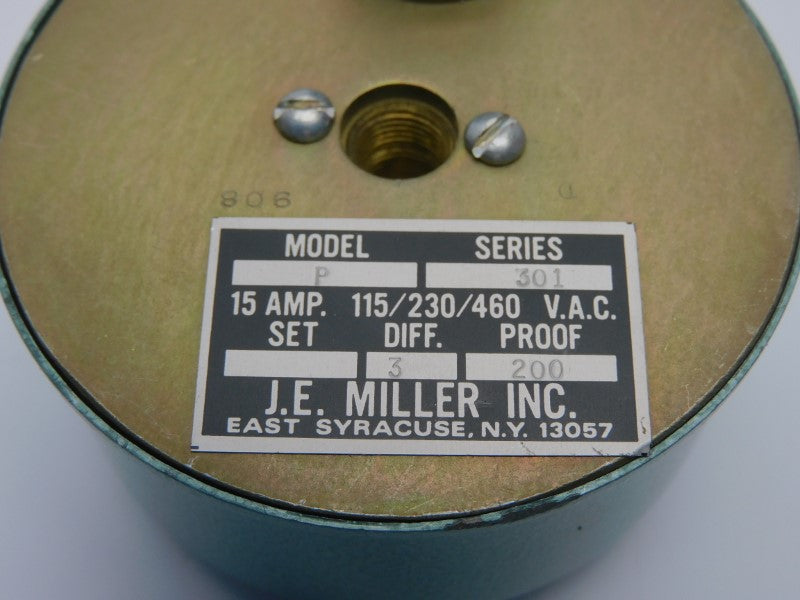 J.E. MILLER P-301 460VAC 15A NSNP