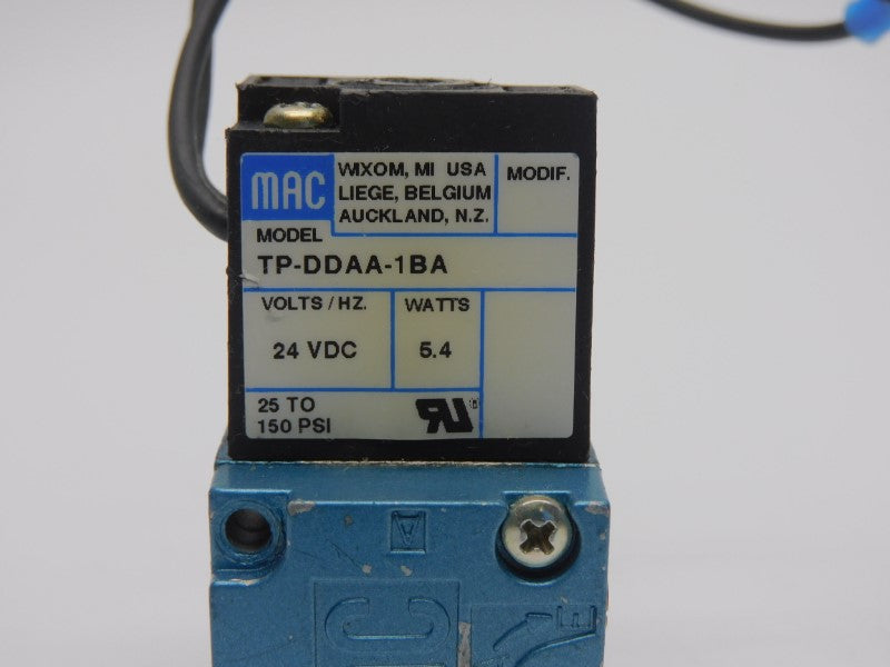 MAC TP-DDAA-1BA 24VDC 25-150PSI UNMP