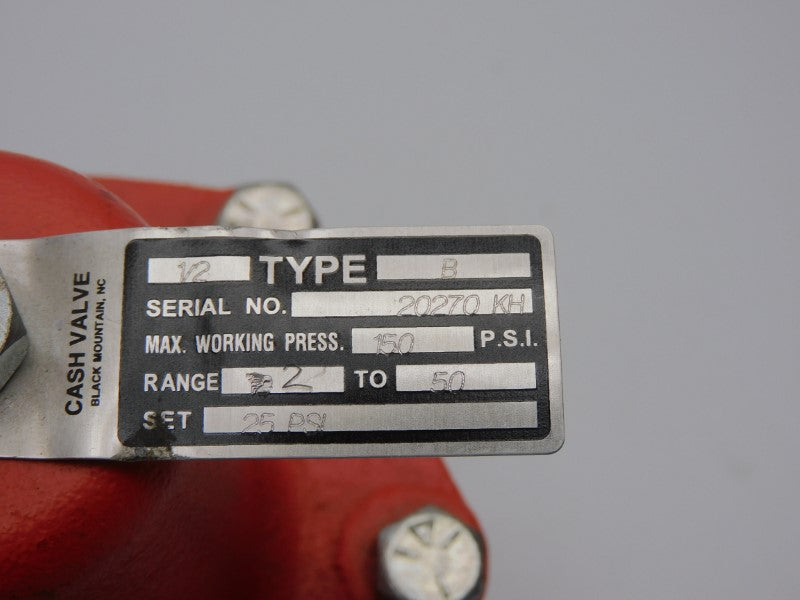 CASH VALVE TYPE B 25PSI 1/2" NSNP
