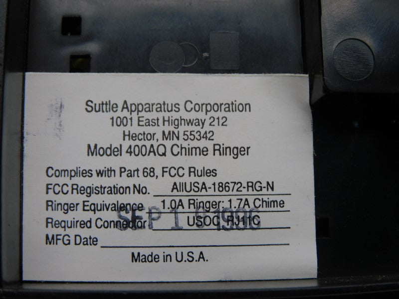 SUTTLE APPARATUS SE-400AQ REV. K NSMP