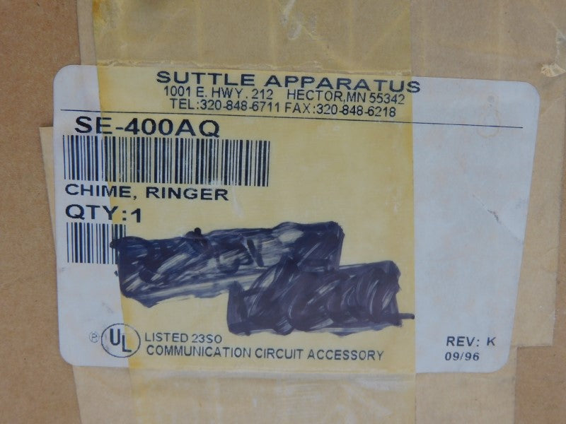 SUTTLE APPARATUS SE-400AQ REV. K NSMP