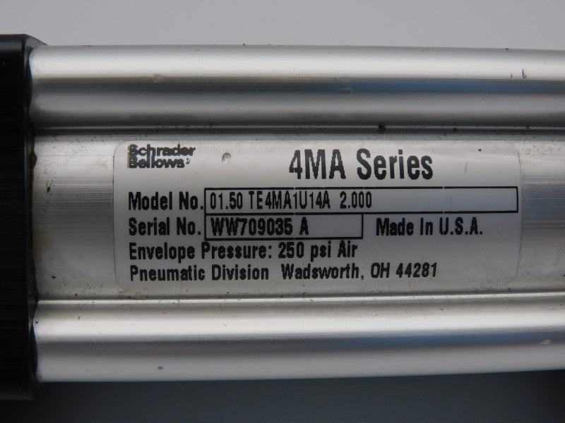SCHRADER BELLOWS 01.50TE4MA1U14A2.000 250PSI NSNP