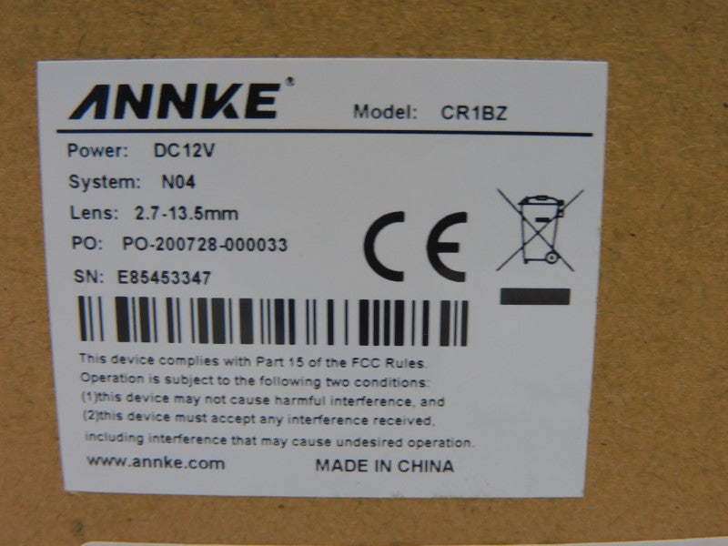 ANNKE CR1BZ 12VDC NSMP