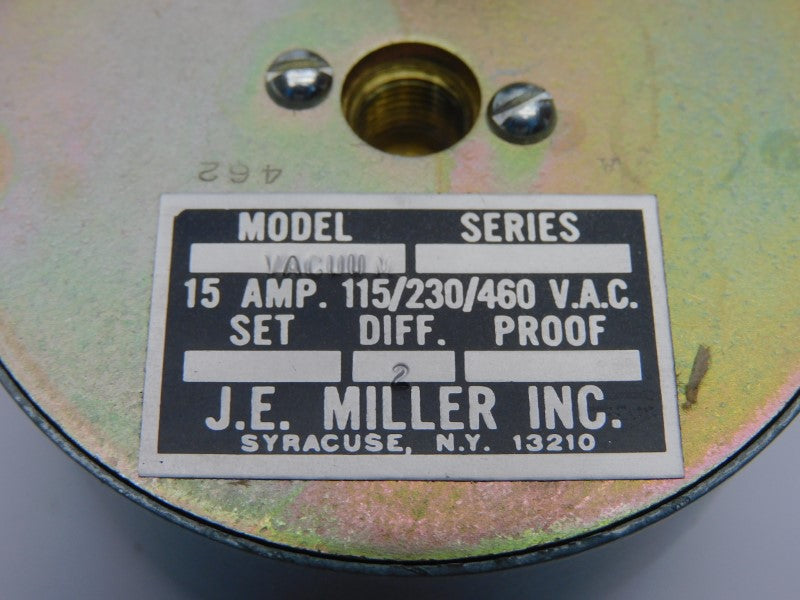 J.E. MILLER VACUUM 460VAC 15A NSNP