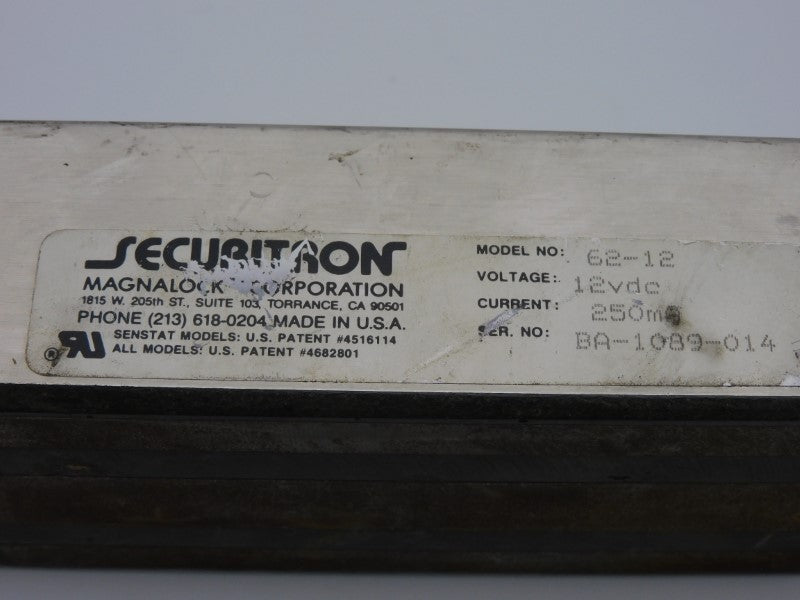 SECURITRON 62-12 12VDC UNMP