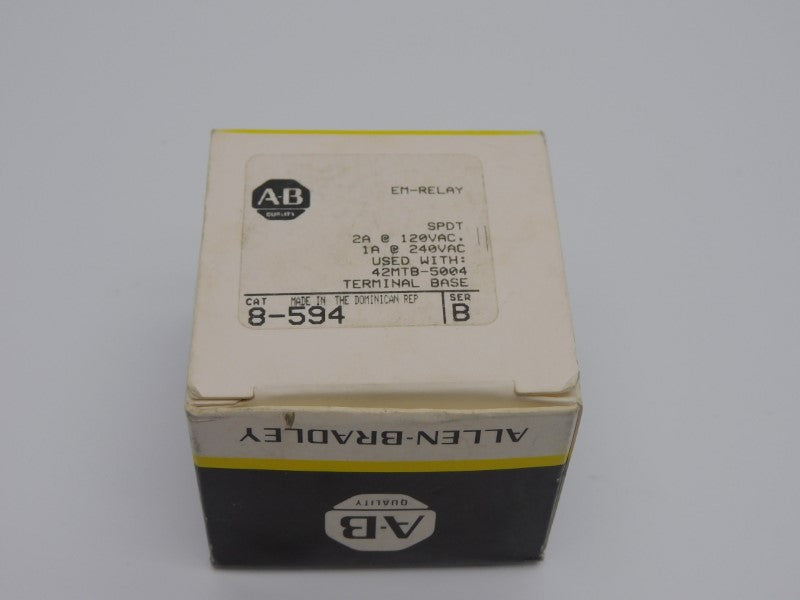 ALLEN BRADLEY 8-594 SER. B 240VAC 2A (BK/YL) NSMP