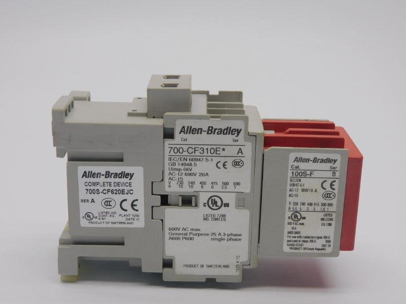 ALLEN BRADLEY 700S-CF620EJC SER. A 24VDC 25A UNMP
