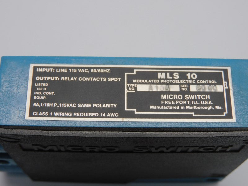 MICRO SWITCH MLS10-A10A 115VAC 6A UNMP
