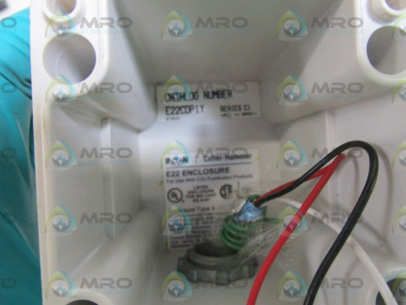 CUTLER-HAMMER ENCLOSURE E22CDP1Y SER. C1  UNMP