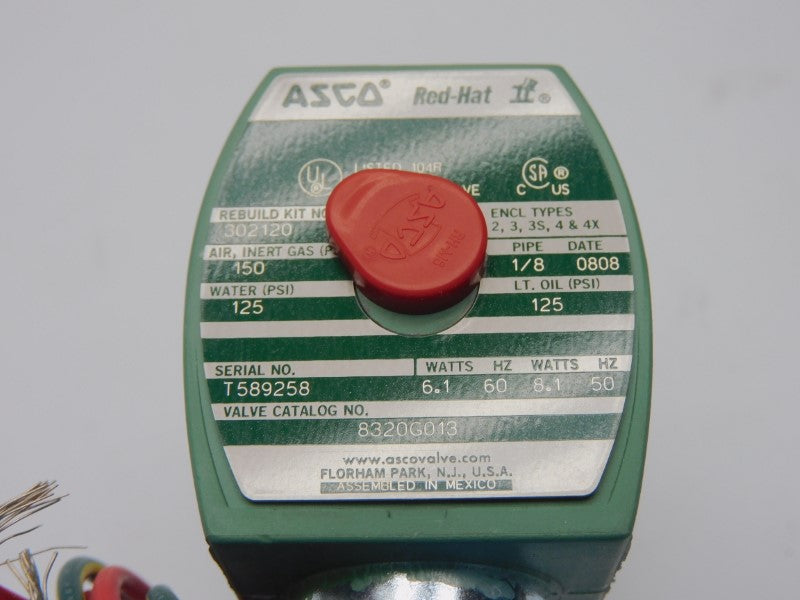 ASCO 8320G013 110/120V 125-150PSI 1/8" NSNP