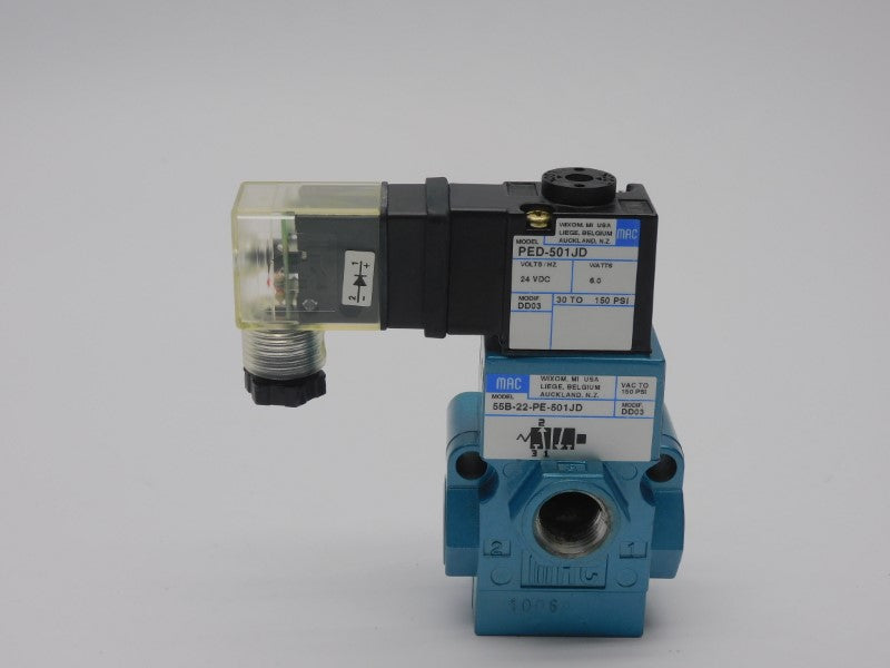 MAC 55B-22-PE-501JD 24VDC 150PSI NSMP