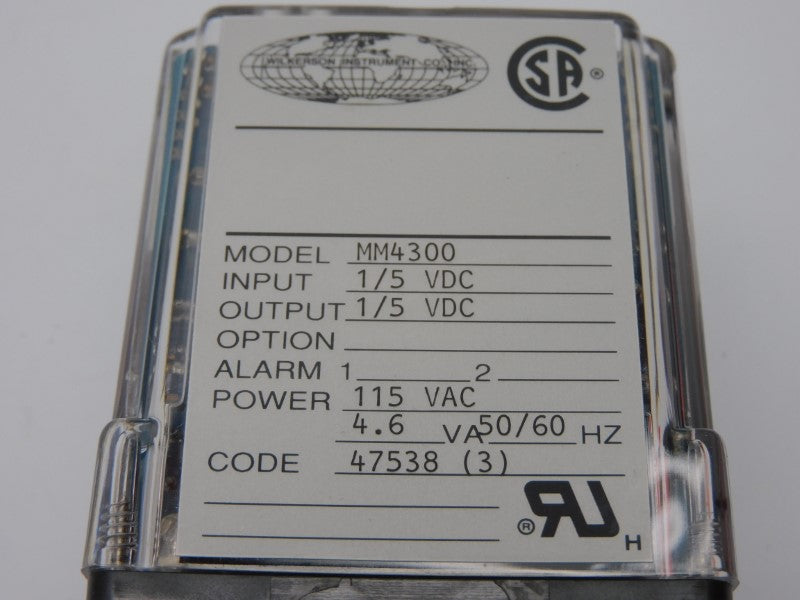WILKERSON INSTRUMENT MM4300 115VAC NSMP