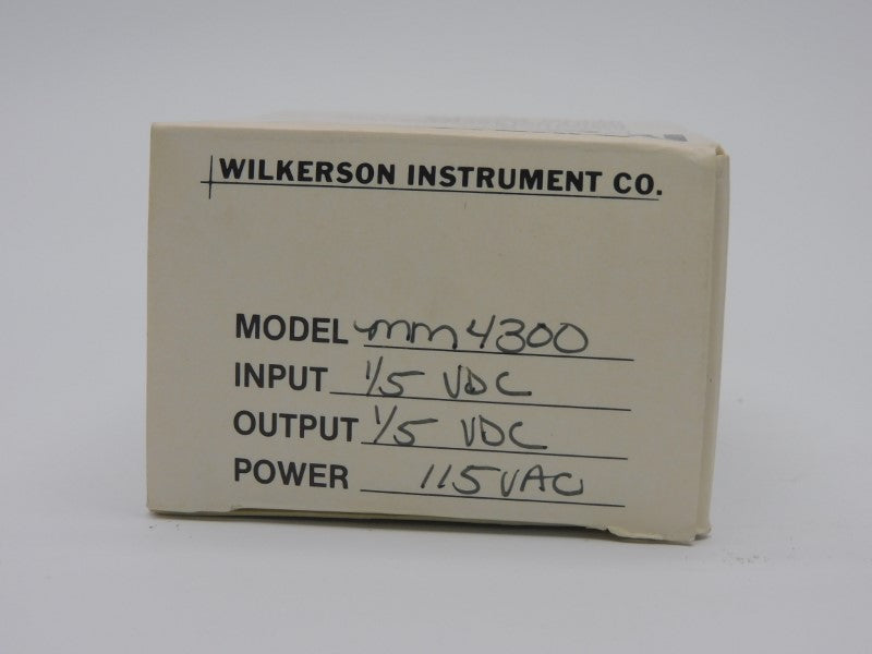 WILKERSON INSTRUMENT MM4300 115VAC NSMP