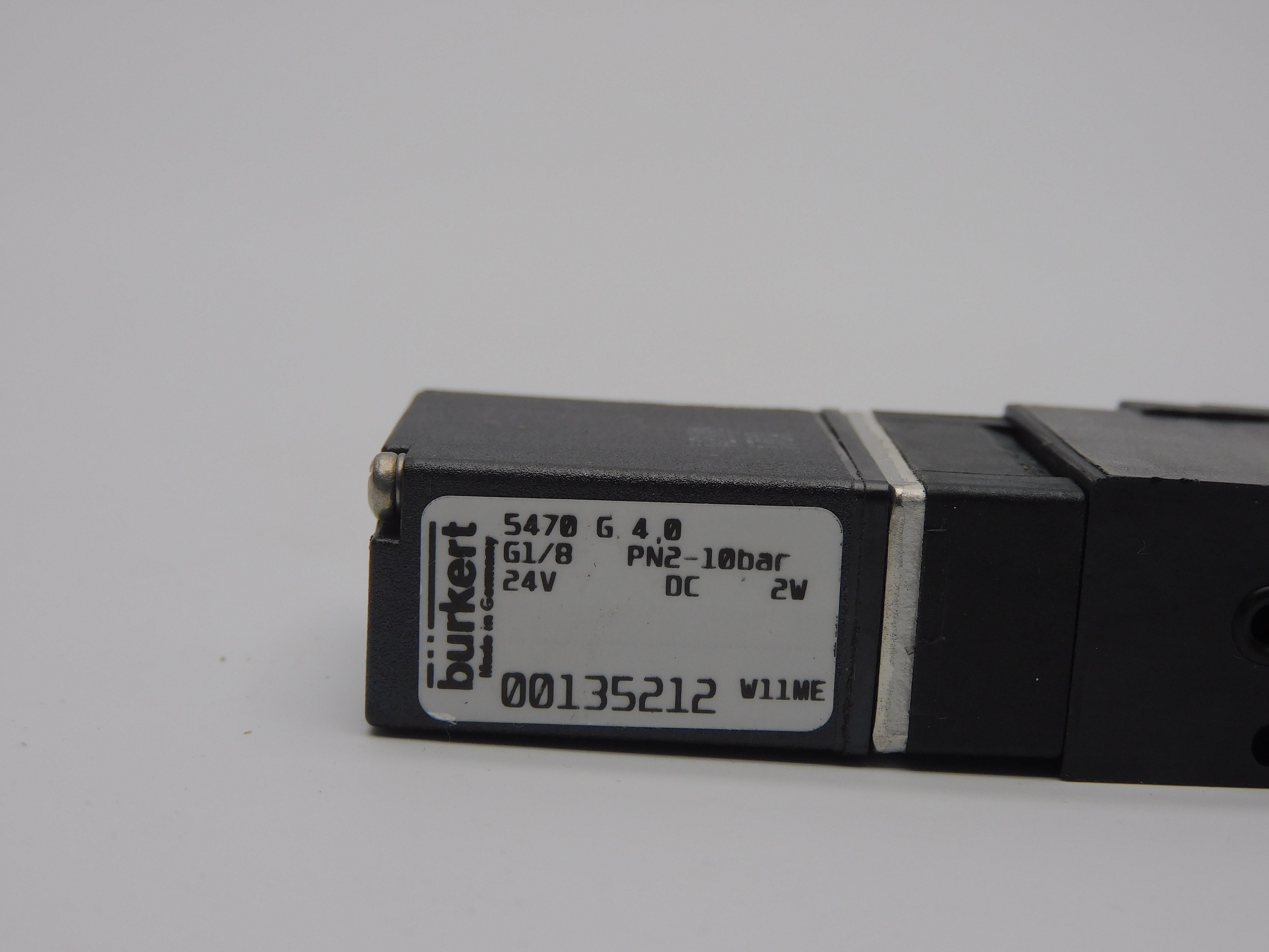BURKERT 5470G4.0-G1/8 00135212 24VDC NSNP