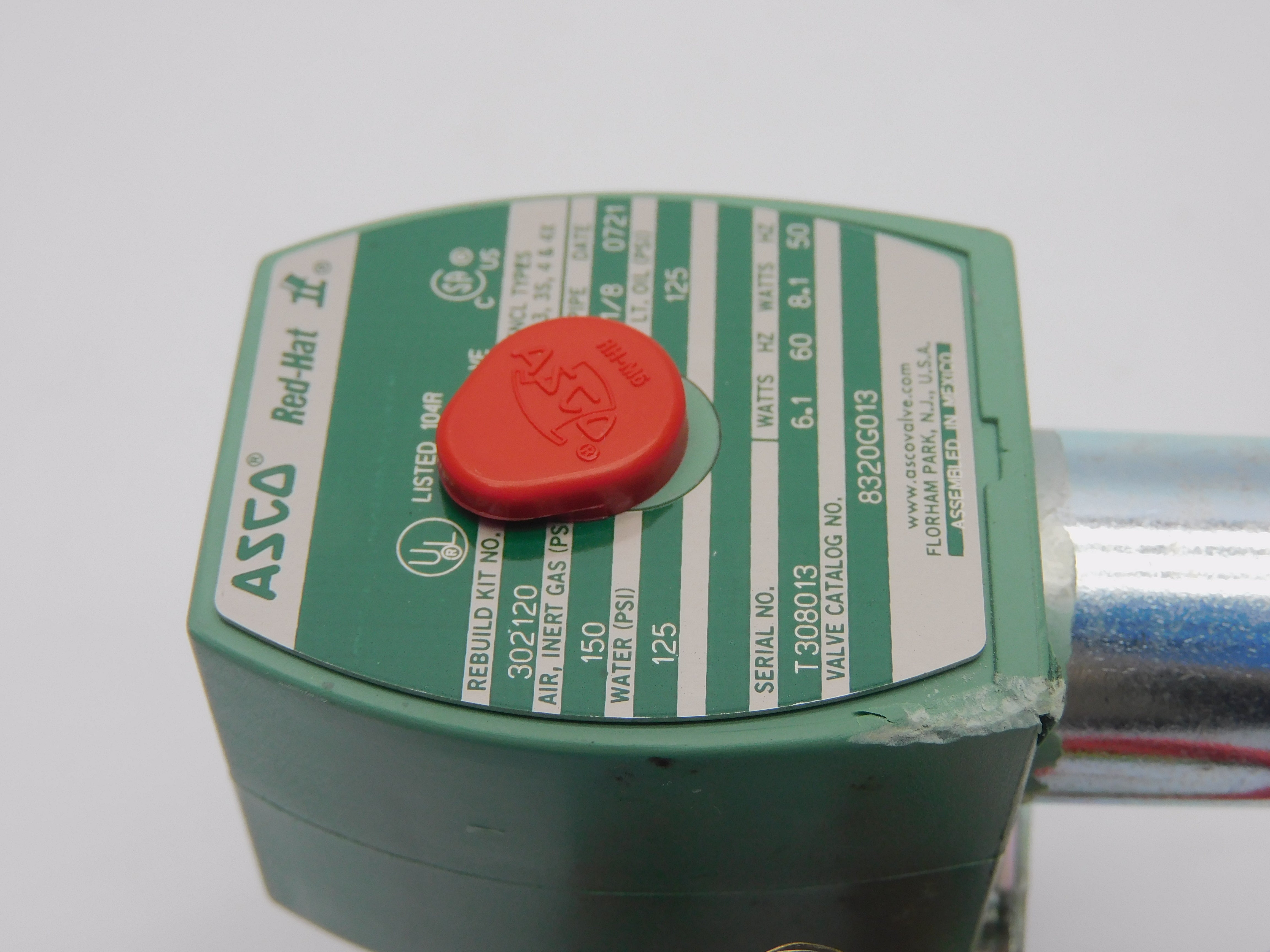 ASCO 8320G013 110/120V 125-150PSI 1/8" (AS PICTURED) NSNP
