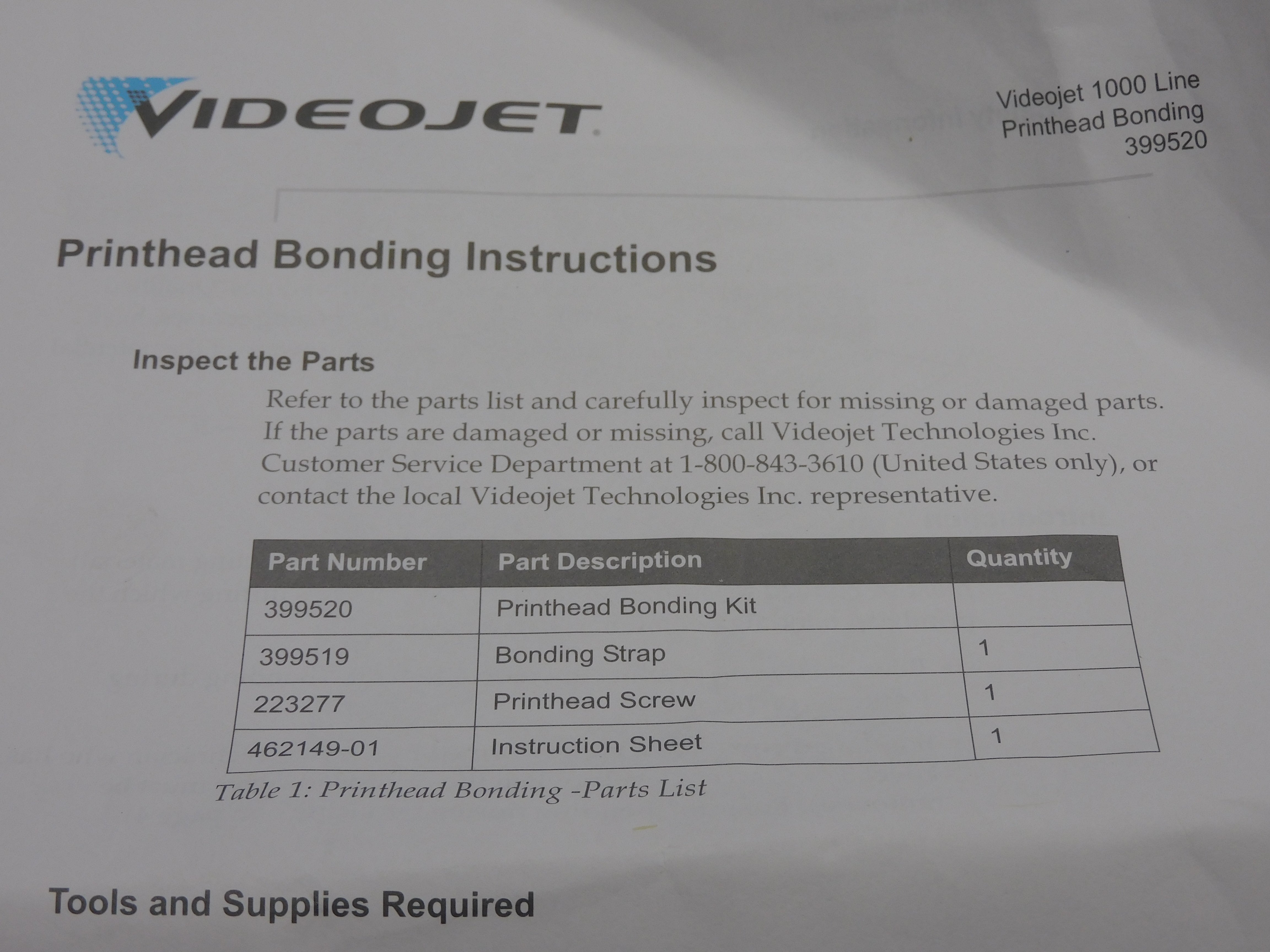 VIDEOJET 399520 NSMP