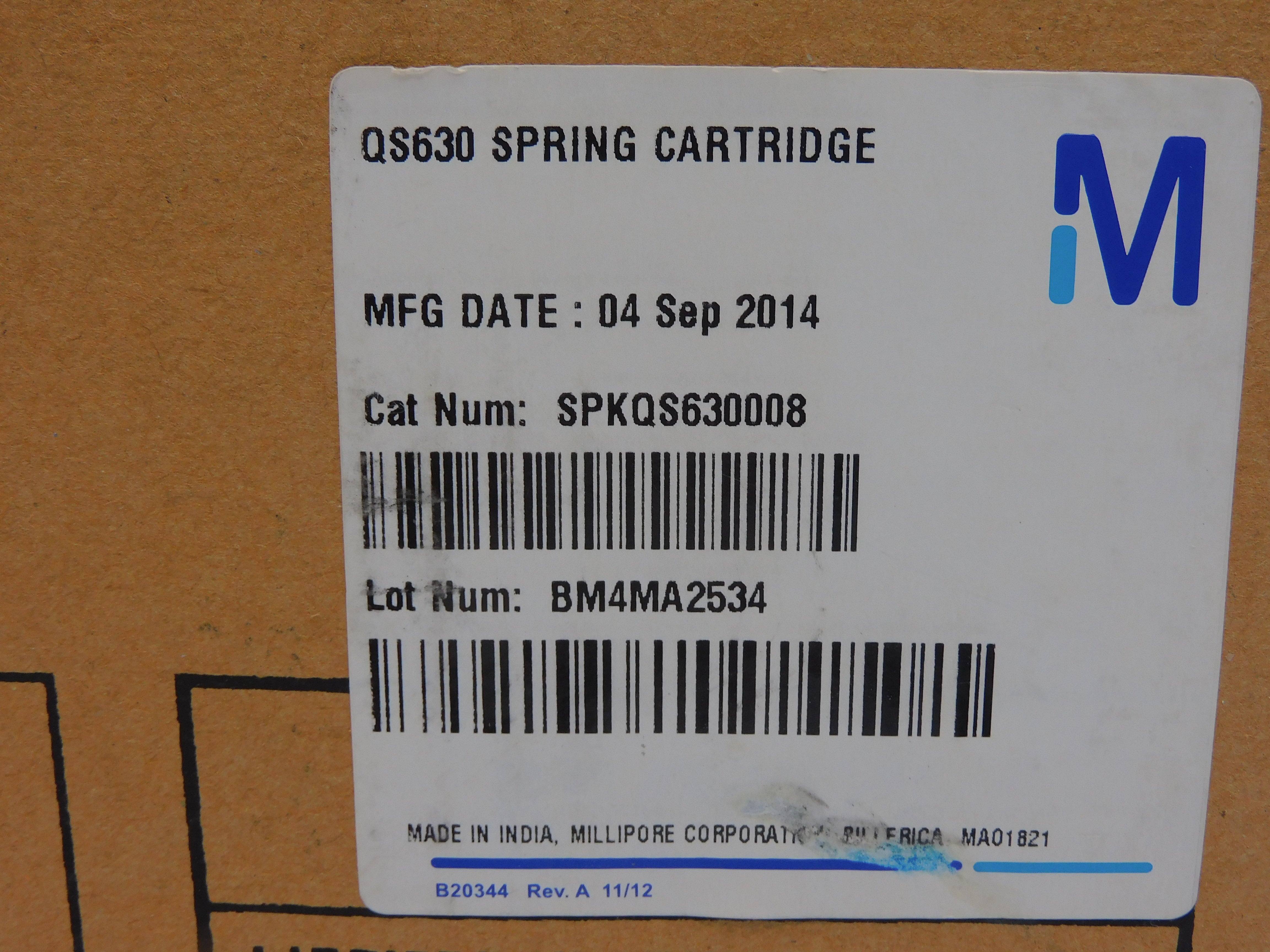 MILLIPORE SPKQS630008 QS630 NSFS
