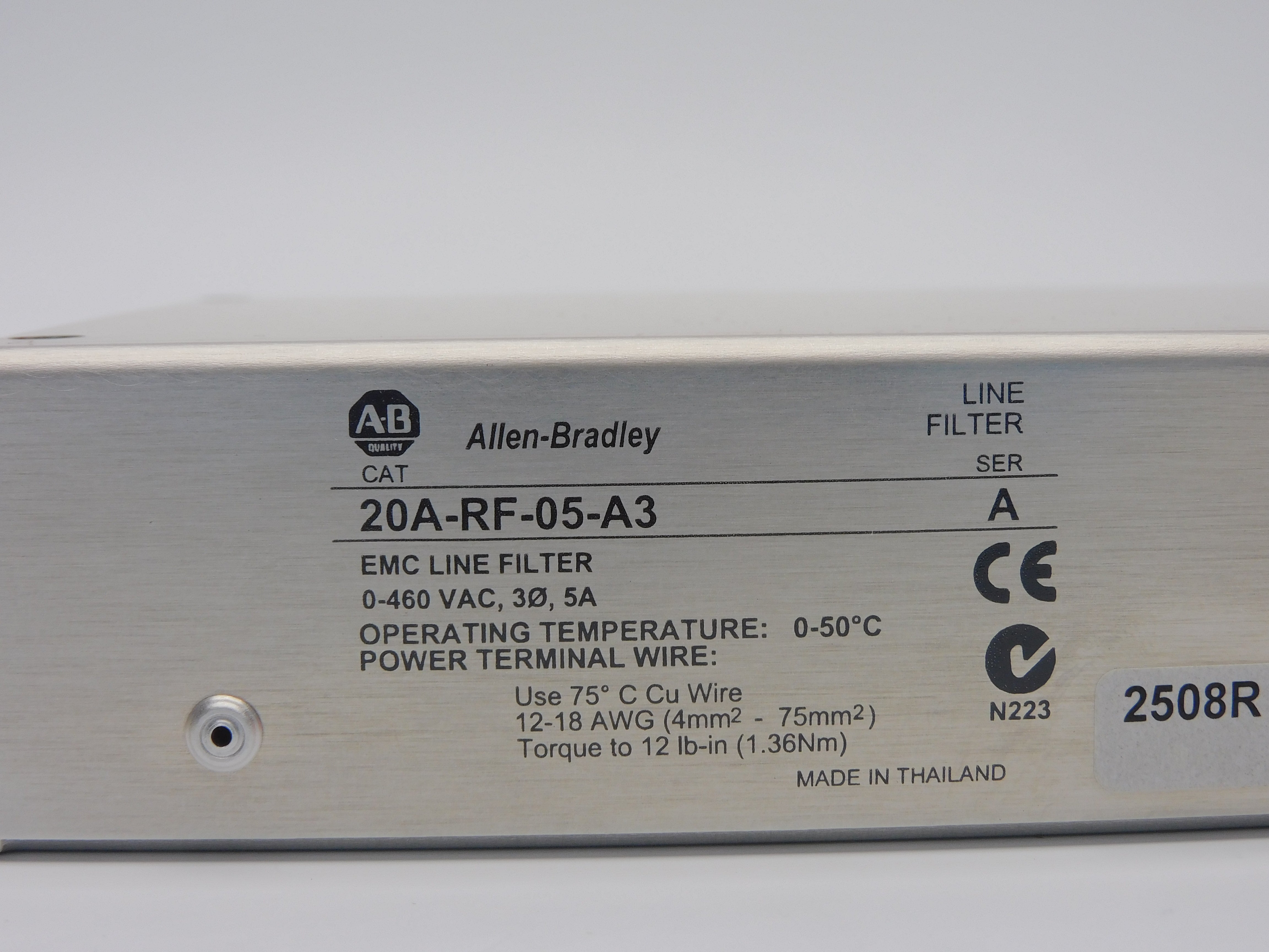 ALLEN BRADLEY 20A-RF-05-A3 SER. A 0-460VAC 5A (WH) NSMP