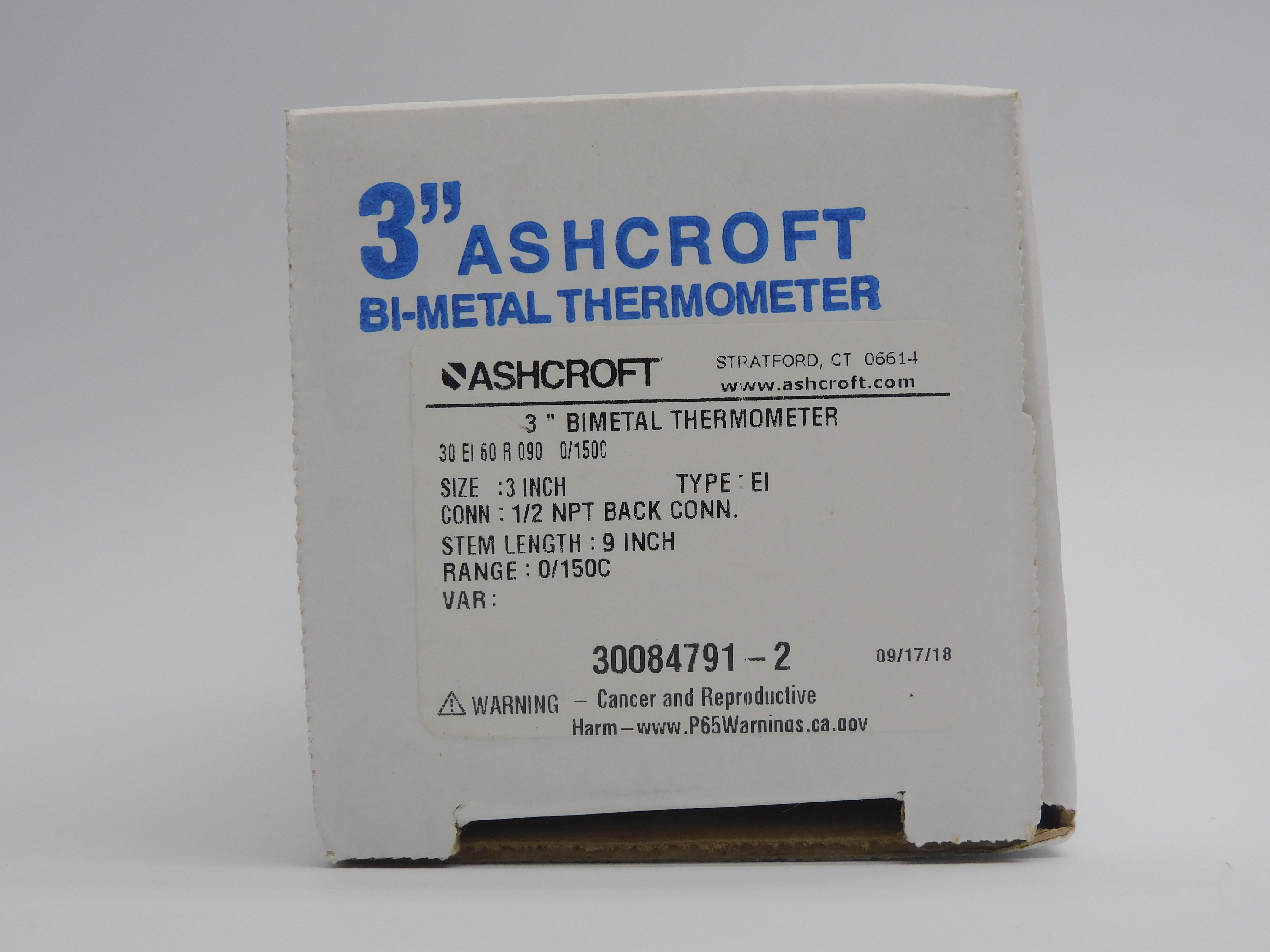 ASHCROFT 30EI60R0900/150C NSMP