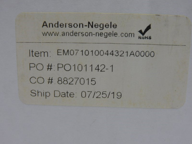 ANDERSON-NEGELE EM071010044321A0000 100PSI NSMP