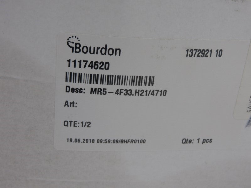 BOURDON 11174620 MR5-4F33.H21/4710 100PSI NSMP