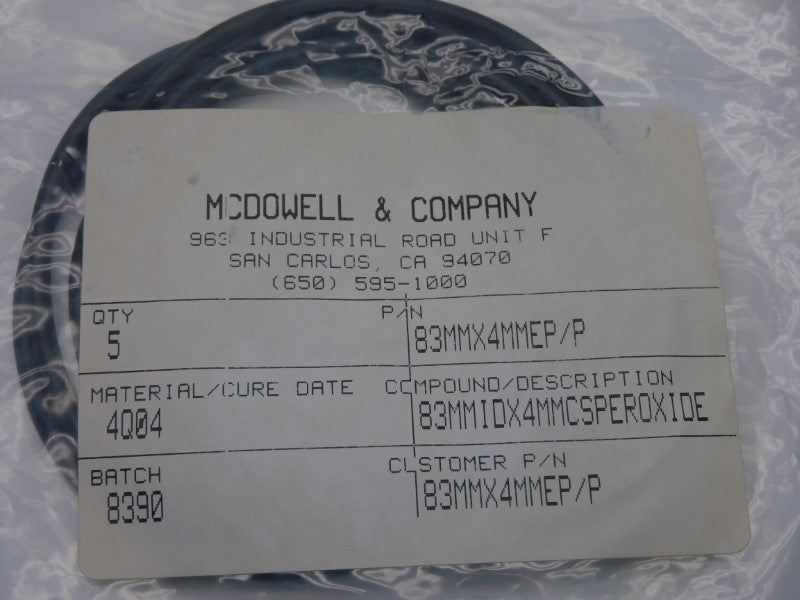 MCDOWELL&CO. 83MMX4MMEP/P (PKG OF 5) NSMP